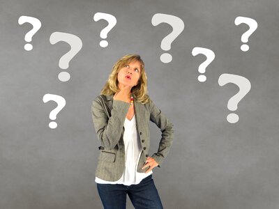 Person decision thoughtful