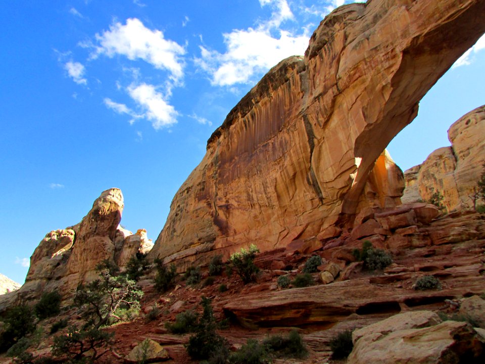 Hickman Natural Bridge at Capitol Reef NP in Utah