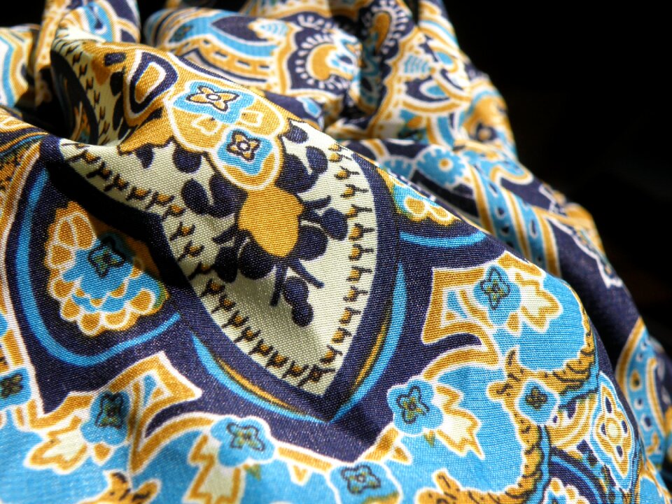Blue ornament oriental