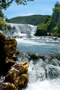 Una river waterfall bosnia photo