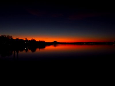Sunrise at Columbia River and Mt. Hood