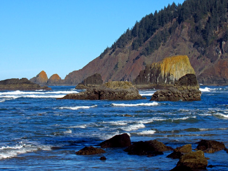 Low Tide at Pacific Coast in OR photo