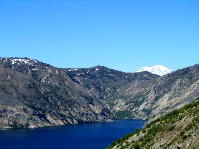 Mt. Rainer and Spirit Lake at Windy Ridge in Washington photo