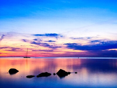 Abendstimmung sunset sea