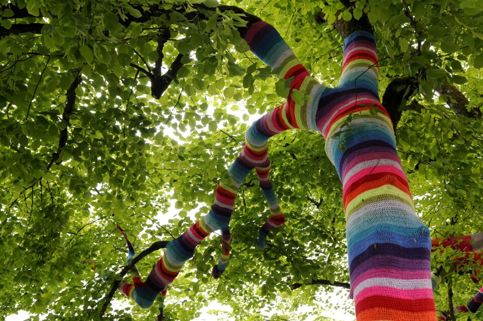 Tree decoration knit crochet