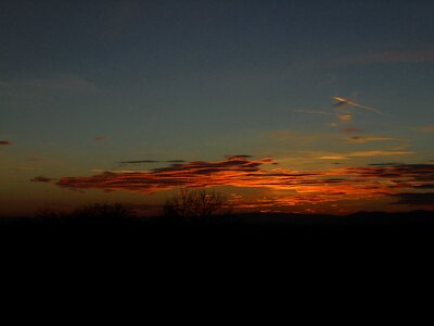 Sunset last light orange