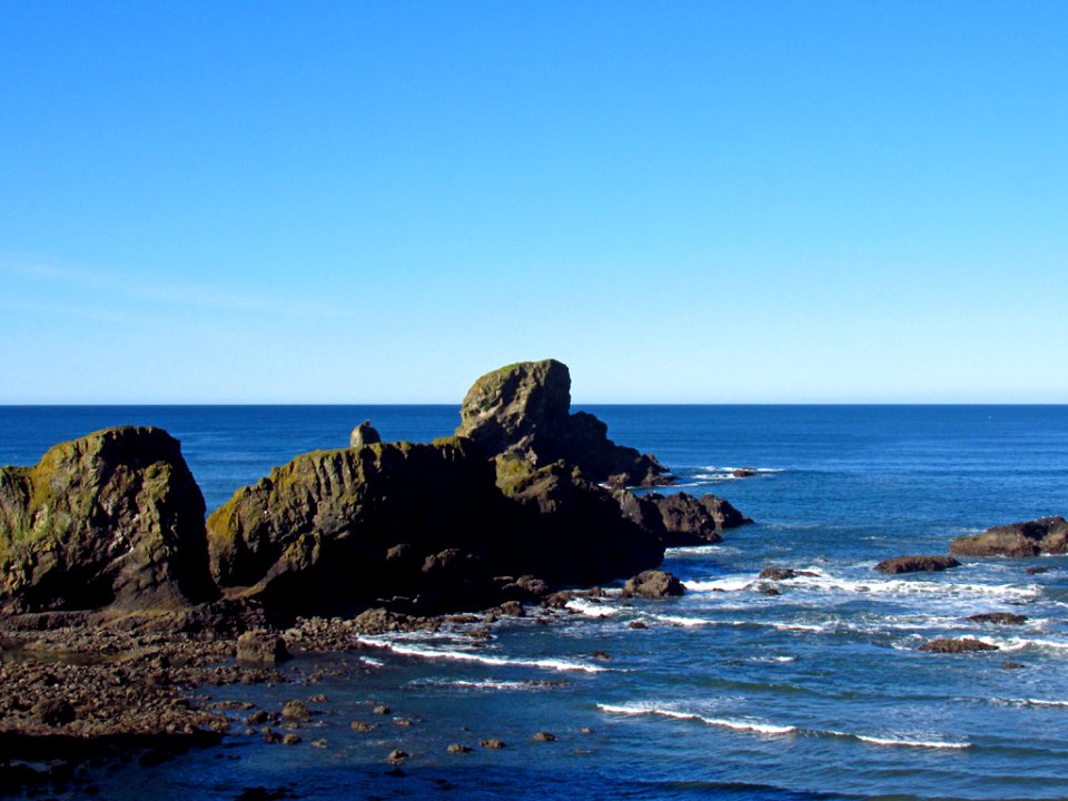 Low Tide at Pacific Coast in OR photo