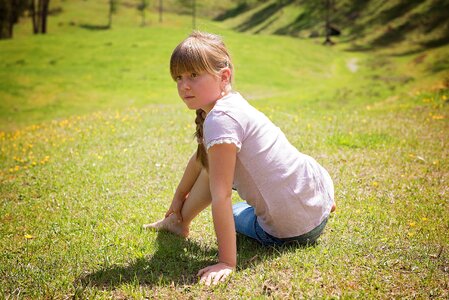 Rest sitting meadow