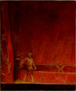Nijinsky before the Curtain by Glyn Philpot