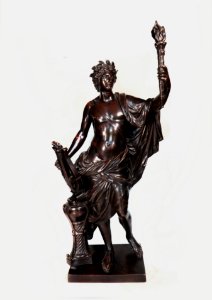 17th-century bronze figure of Apollo