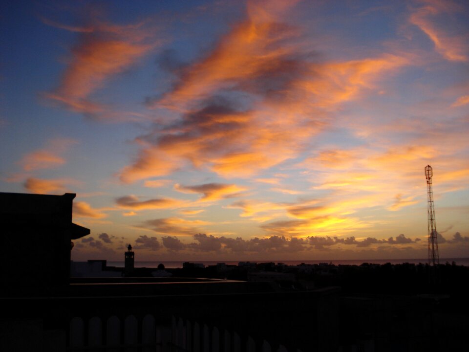 Clouds sea mediterranean photo