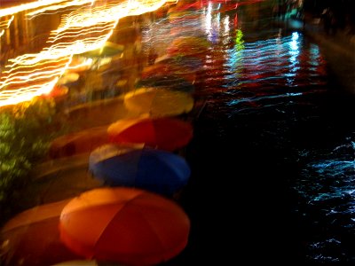 Lightpainting te Riverwalk