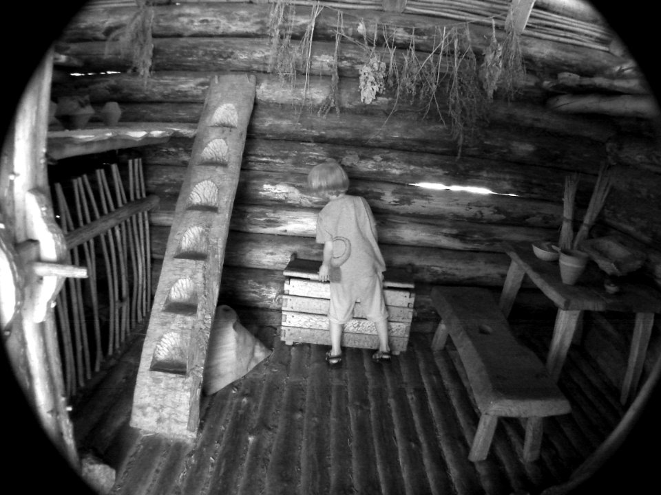 Farmer's hut interior