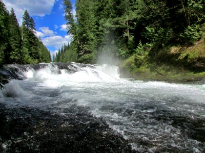 Middle Lewis River Falls in WA photo