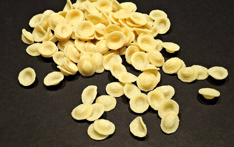 Ear shaped food brown pasta photo