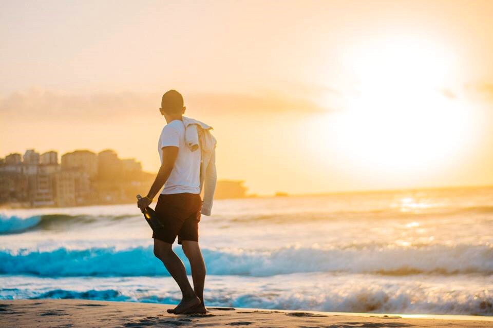 Beach thoughts by sunsets