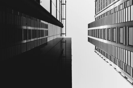 Architecture urban black and white photo