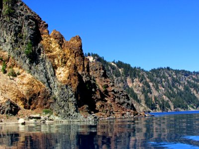 Boat Ride at Crater Lake NP in OR photo