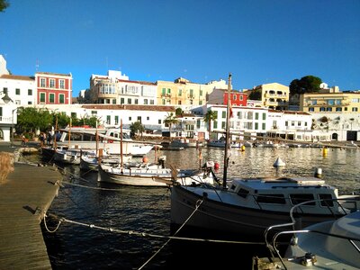 Boats fishing city