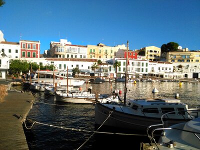 Boats fishing city photo