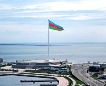 Second largest flag pole in the world Baku Azerbaijan photo