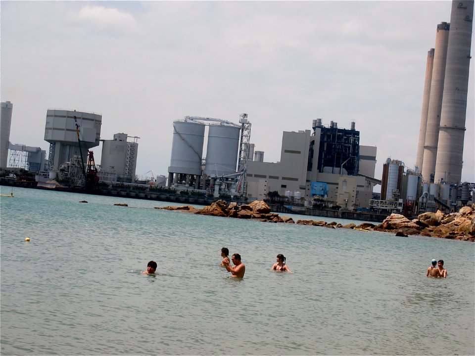 A Beach and a Power Plant