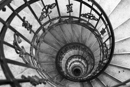 Spiral design stairway photo
