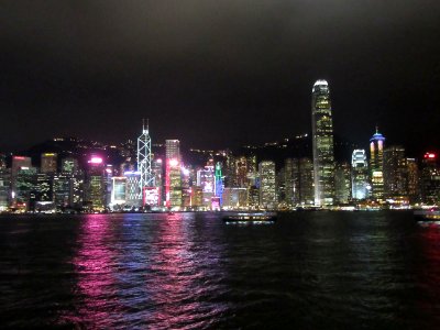 Night View of Hong Kong Island Skyline Tsim Sha Tsui Hong Kong