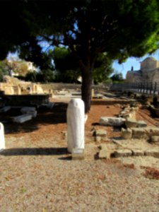 Saint Pauls Pillar Pafos Cyprus where Paul the Apostle was flogged before converting the Roman governor to Chritianity