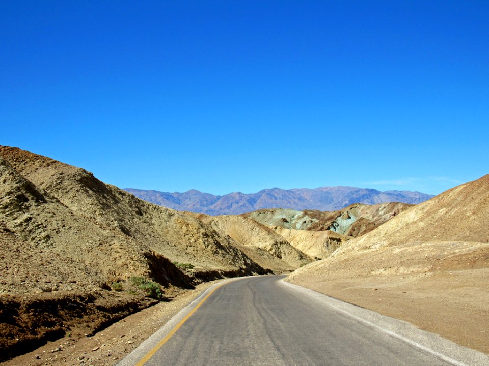 Artist's Drive at Death Valley NP in CA