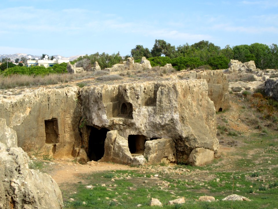 Tombs of Kings from 34rd century BC to 3rd century AD catacombs in rock Cyprus