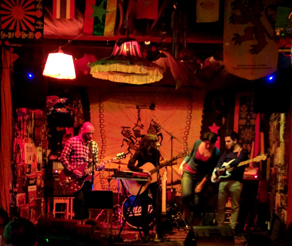 Leila and the city band Calumet bar Yerevan Armenia