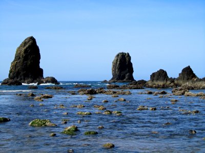 Cannon Beach at Pacific Coast In OR photo