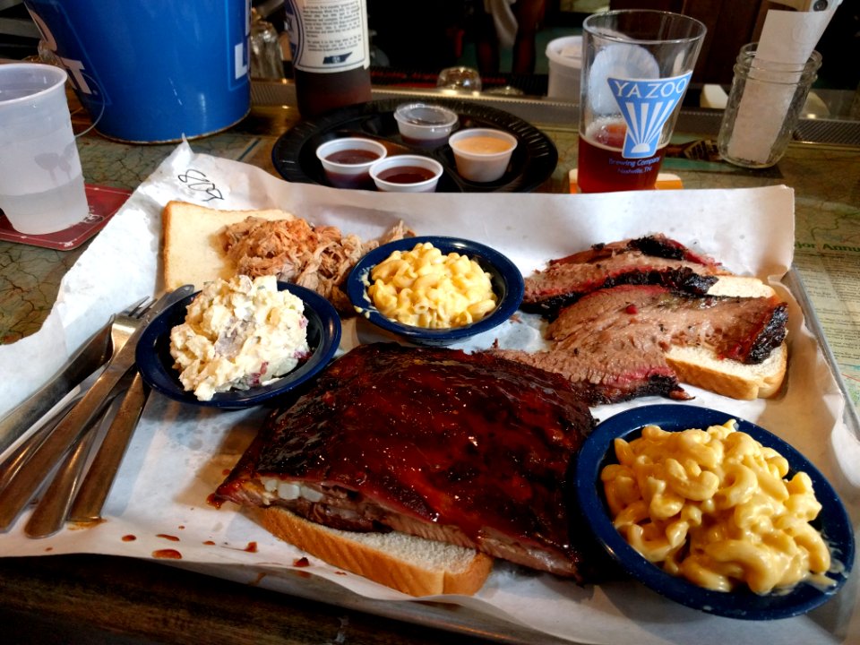 Brisket Ribs and Pork Martin's BBQ Nashville Tennessee