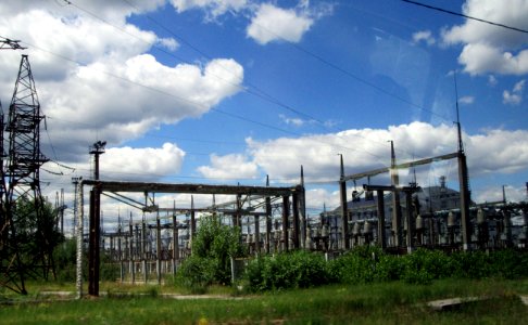 Former lines where power was sent to Kiev Chernobyl exclusion zone Ukraine