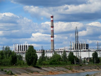 Nuclear Reactors 1 and 2 the last one taken off line in 2000 note how they do not have containments like the ones in the US Chernobyl exclusion zone Ukraine