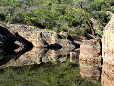 Bear Gulch Reservoir at Pinnacles NP in CA