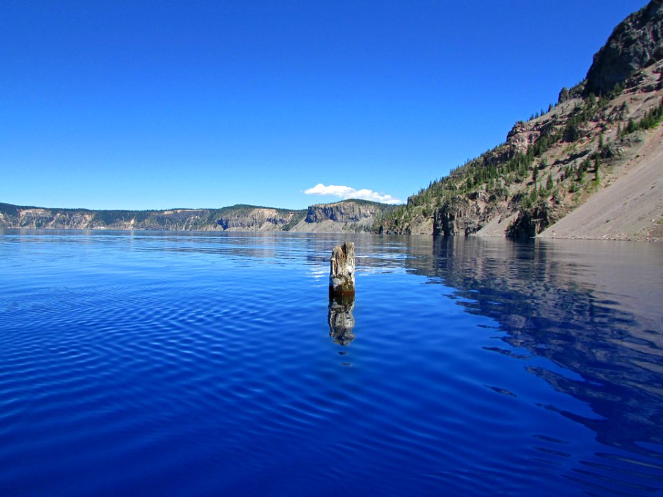 Old Man of The Lake at Crater Lake NP in OR
