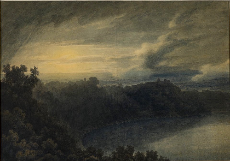 Cozens The Lake of Albano and Castel Gandolfo