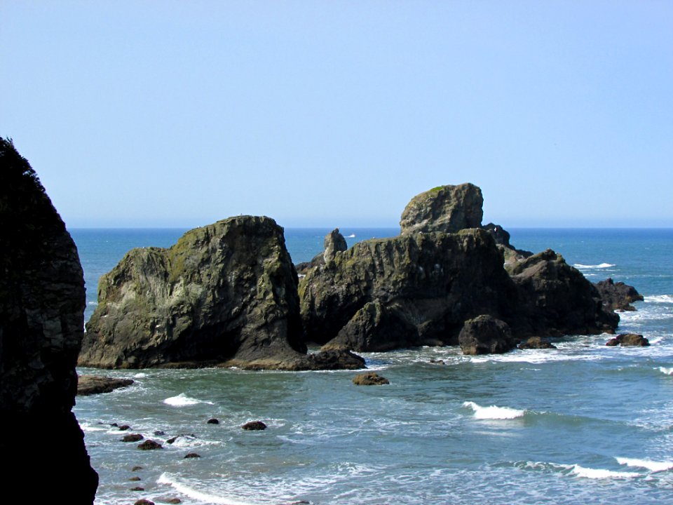 Cannon Beach at Pacific Coast in OR photo