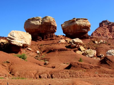 Twin Rocks at Capitol Reef NP in Utah