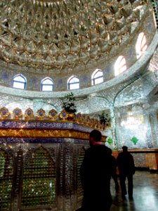 Men's area to pay respects to the tomb Mir Movsom Ziyaretgah Azerbaijan