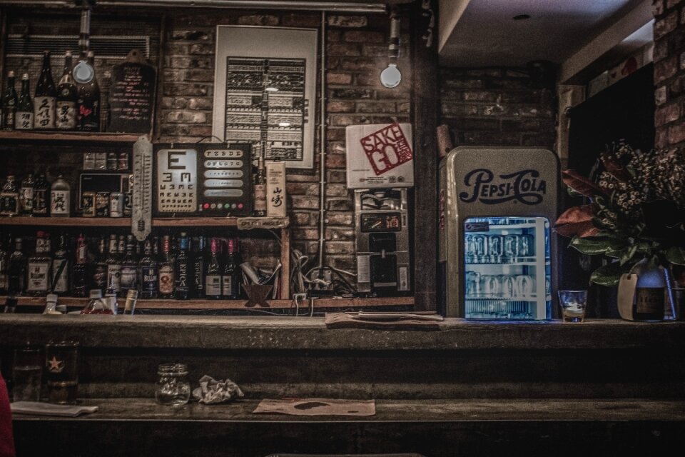 Alcohol fridge underground