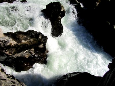 Moulton Falls Park at Lewis River in Washington photo