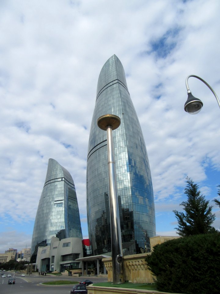 Flame towers and Flame Baku Aerbaijan