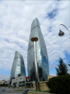 Flame towers and Flame Baku Aerbaijan
