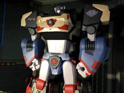 Delta tron robot paper toy