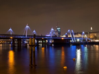 Night bridge thames