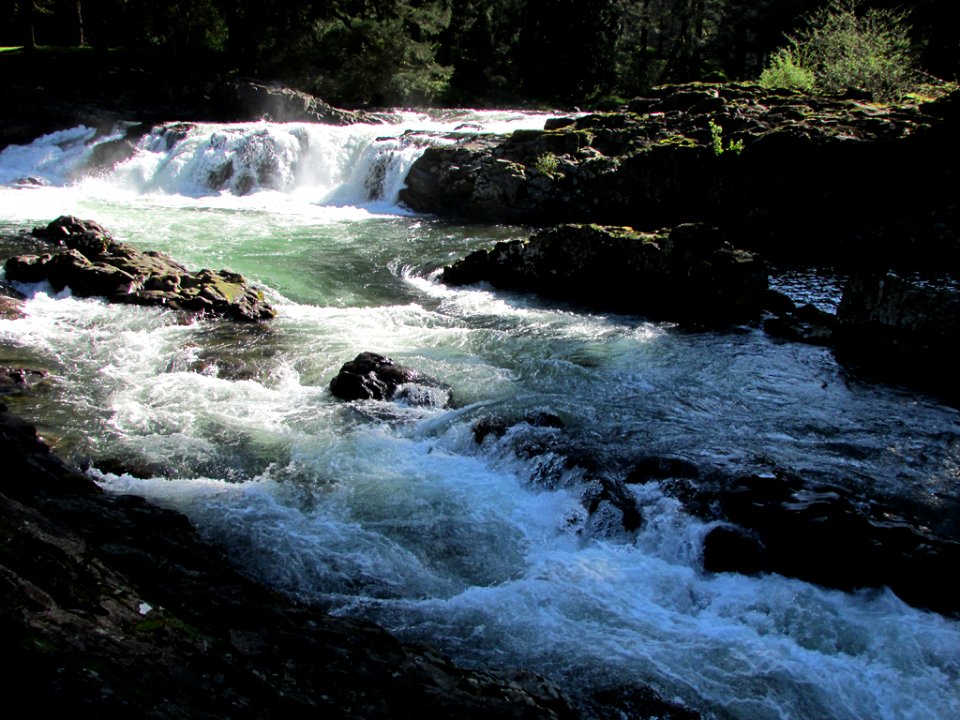 Lucia Falls Park at Lewis River in WA