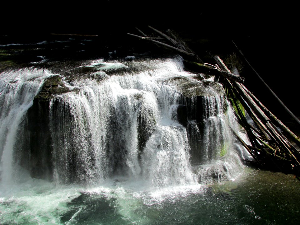 Lower Lewis River Falls in WA